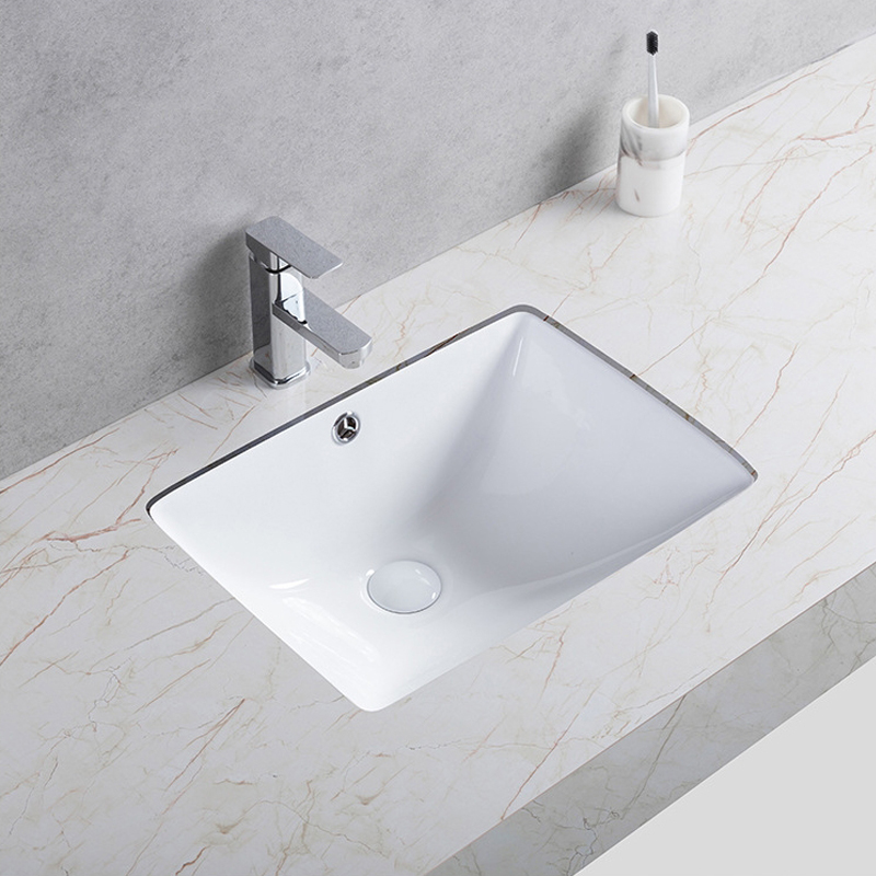Customized Ceramic Square Bathroom Under Counter Basin Sink