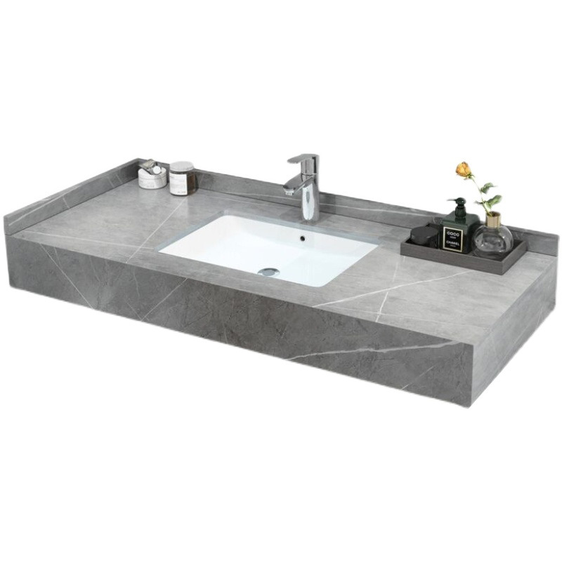Solid Surface Porcelain Sink Vasque Marbre Noir Artificial Stone Cabinet Wall Hung Wash Basins Bathroom Vanity Sink