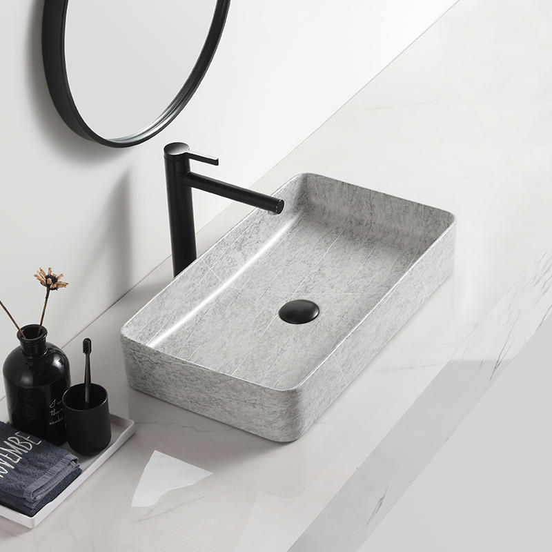 Hot ceramic vessel sink bathroom vasque sundowner luxury grey hand wash basin
