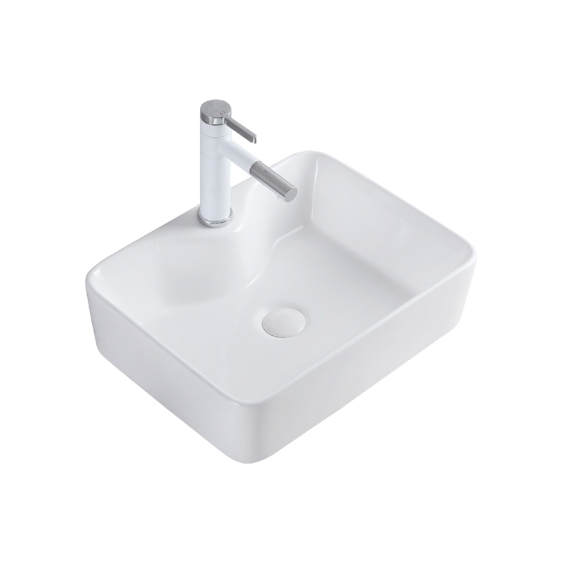 Sanitary Wares Table Top Wash Basin umywalka Hot Sale Rectangular Bathroom Ceramic Sink