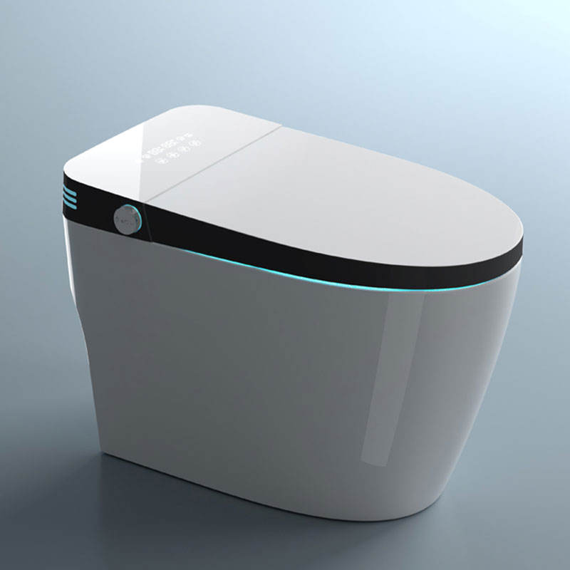 Household One Piece Ceramic Sensor Smart Toilet