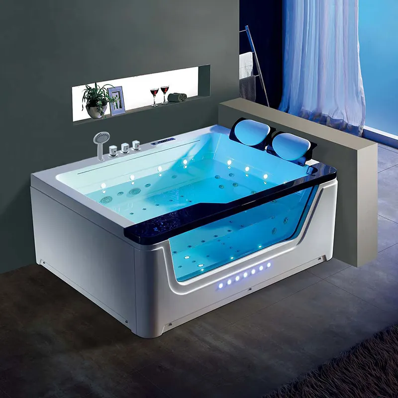 Acrylic Indoor Hydromassage Whirlpool Spa Bathtub