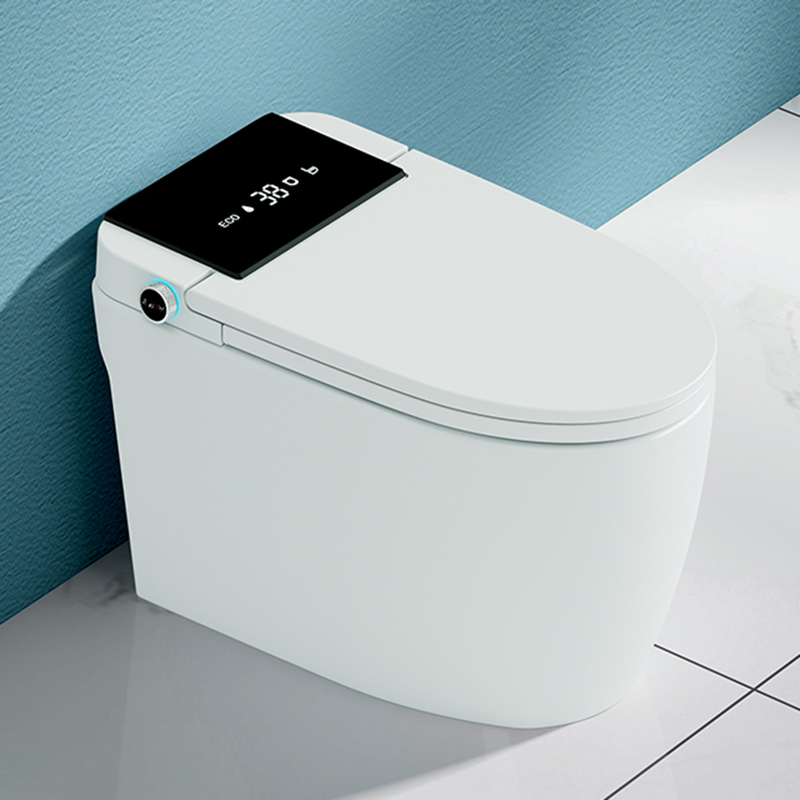 electrique foot sensor flushing bathroom ceramic smart toilet