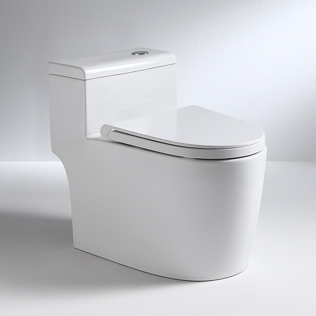 New coming short one piece water closet porcelain stand wc bathroom low water tank s trap toilet