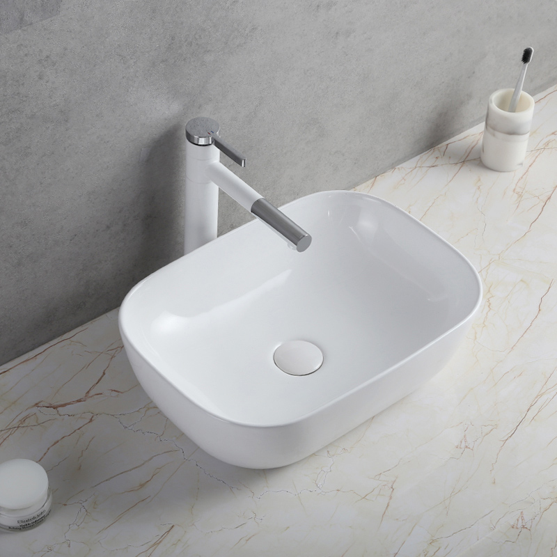Badkamergootstenen ceramic counter top wash basin sanitary ware art basins porcelain bathroom basin sink