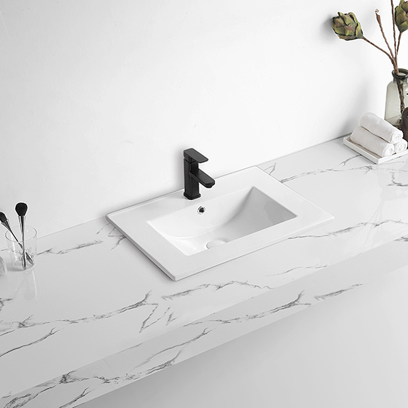 Cabinet basin Table Top Washbasin Single Solid Surface