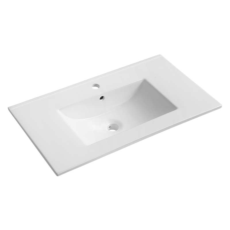 High Quality Washbasin Featheredge Cabinet Sink Rectangular Bathroom Ceramic Thin Edge Basin Vaniti Sink