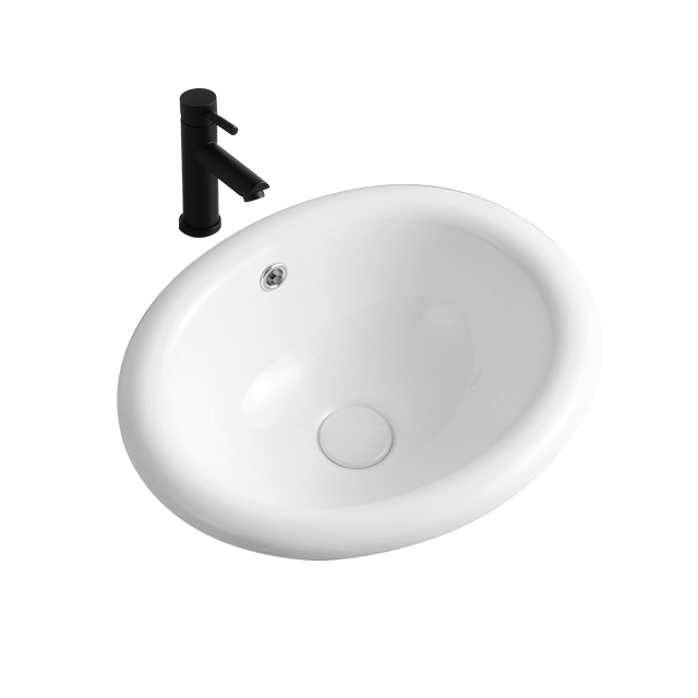 Cheap Price Counter Top Washbasin Sanitary Ware Oval Bathroom Ceramic Vanity Sinks