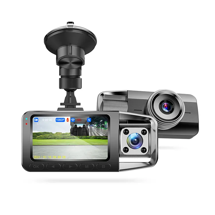 AD588 Car HD1080p Video Recording Mini 3 Inch Screen Support GPS and Wifi Dash Camera for Cars