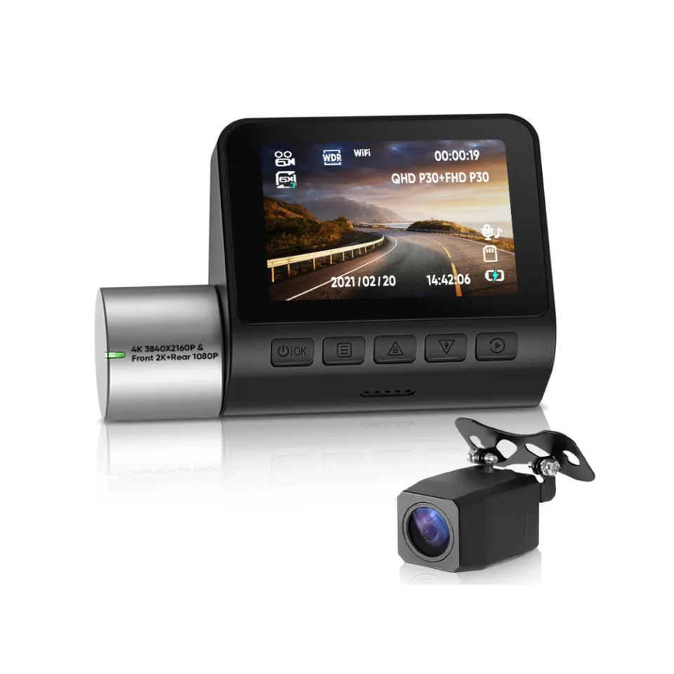 AOEDI AD305 Dash Cam Front and Rear Car Dashboard Camera Full HD 4K