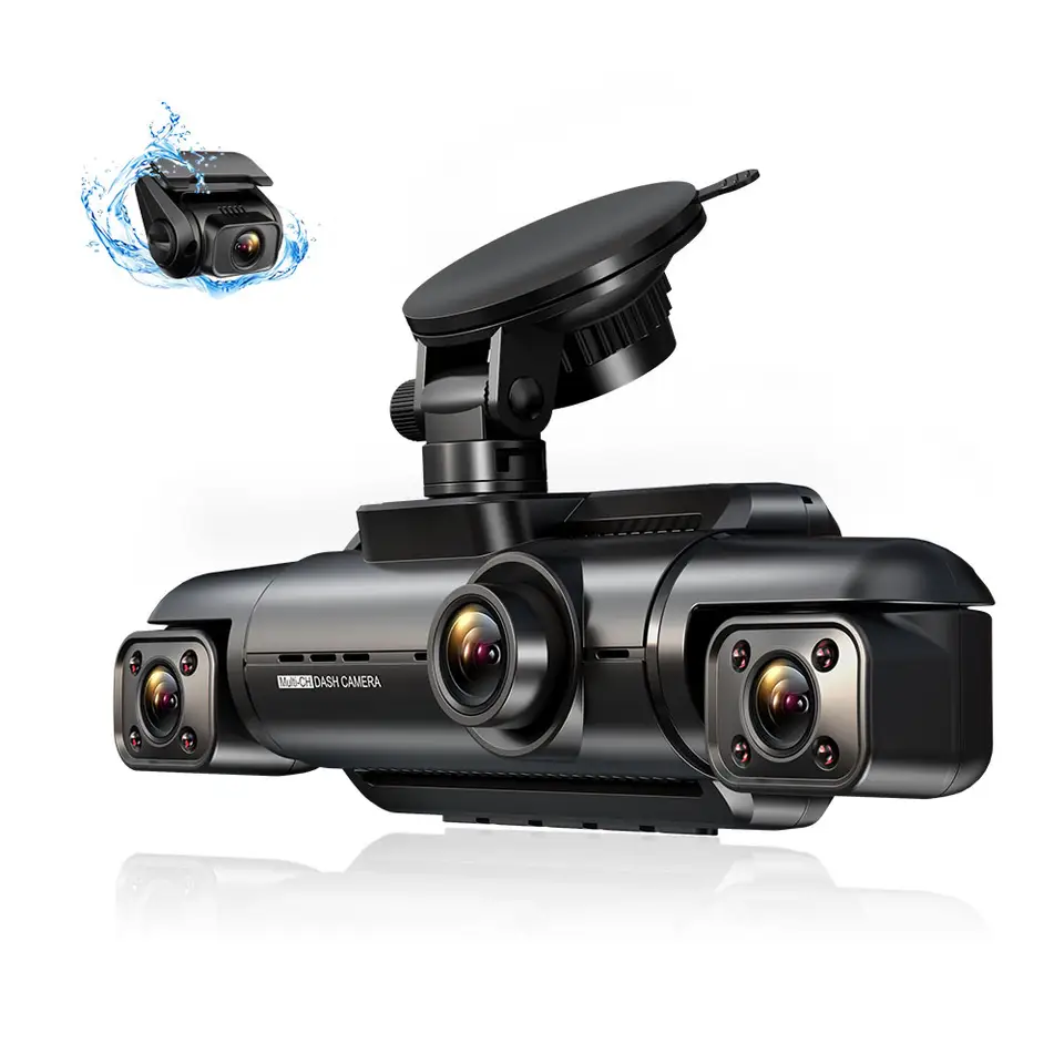Aoedi AD365 FHD 1080P 4 Channel Dashcam Front and Rear Car Camera WiFi GPS Dash Cam for Car