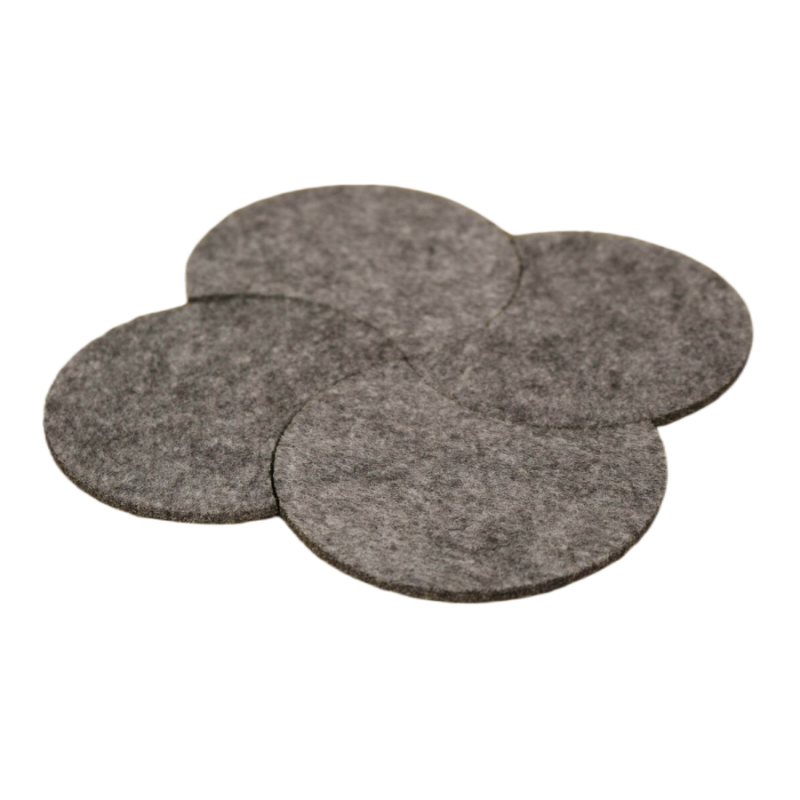 New Design Multi Placemats and Coasters Moon Shape Felt Table Mats Set 8 pieces