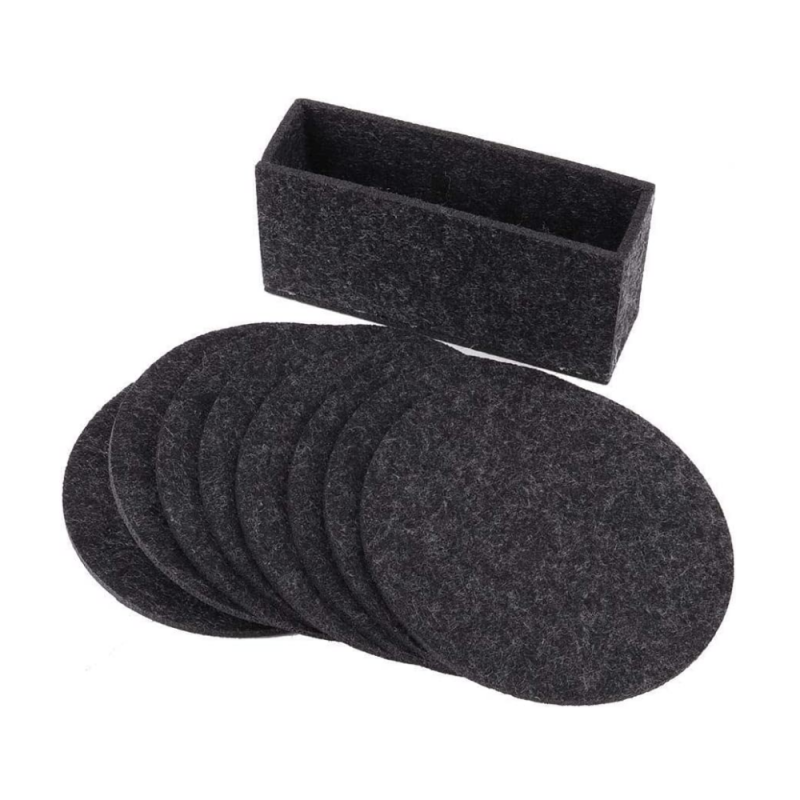 Felt Fabric Cup Round Mat Drink Coaster Beer Coffee Placemat 8PCS/Set