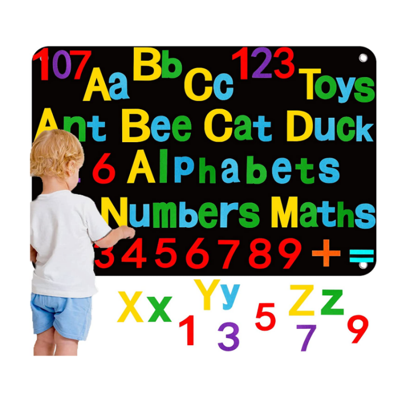 Alphabets ABC Learning educational Toys Felt - Board for Toddlers 107 Pieces Felt-Letters-Numbers