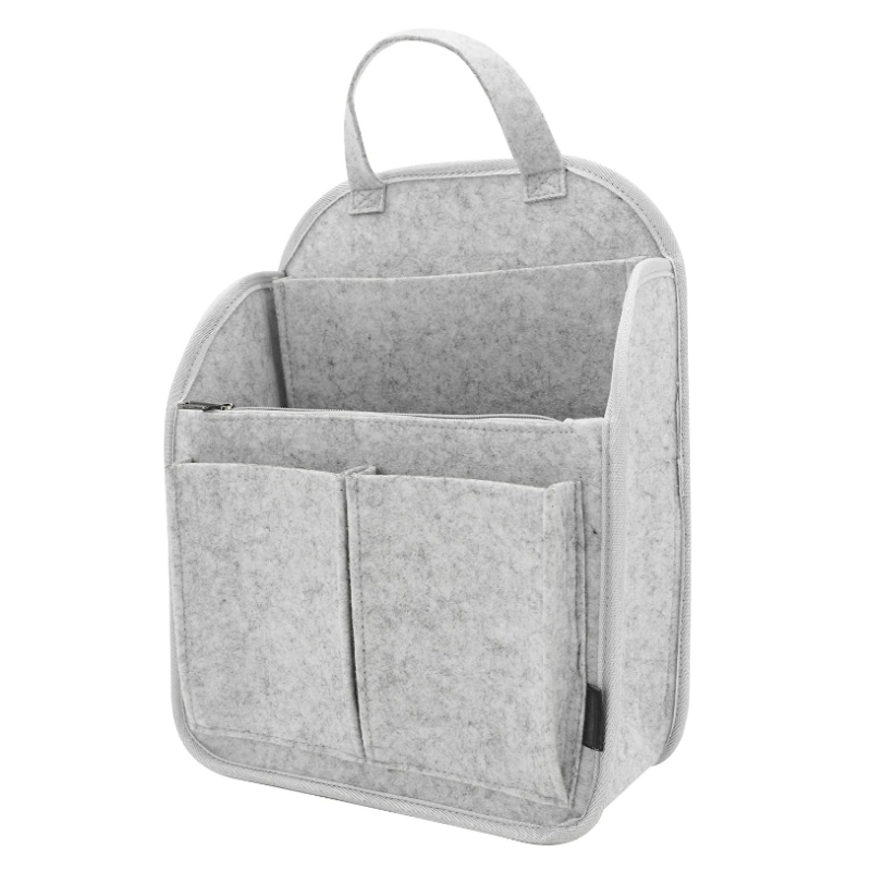Backpack Organizer Insert, Felt Travel Handbag Tote Purse Insert with Zipper