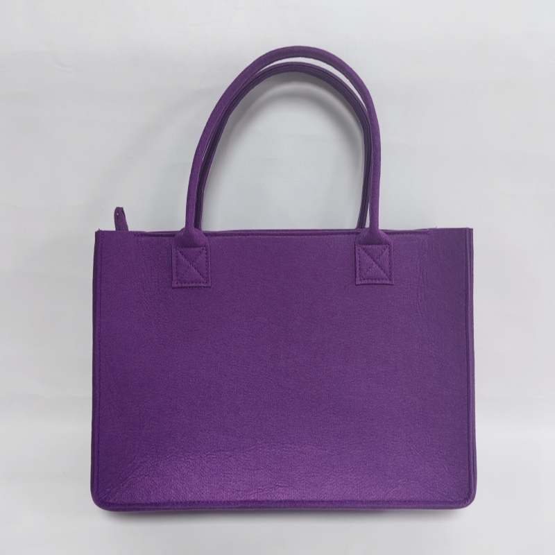 Hot selling handbag & tote shaper bag organizer felt bags tote reusable small felt shopping bag custom