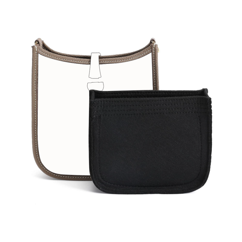 Saddle bag multipocket handbag insert purse organizer felt makeup organizer bag