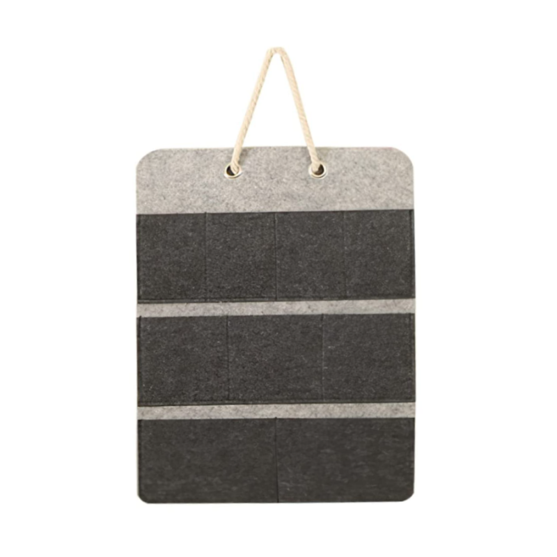 Wholesale Wall Hanging Felt storage bag with multi-pockets home organizer