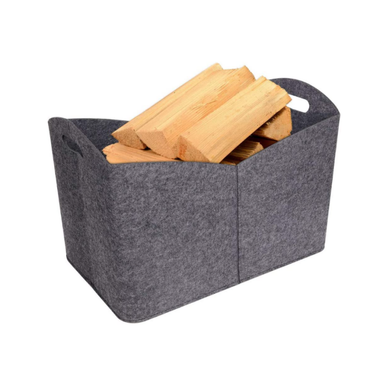 Multi-Function Felt Storage Basket with Carry Handles for for Wood, Toy, Cloth