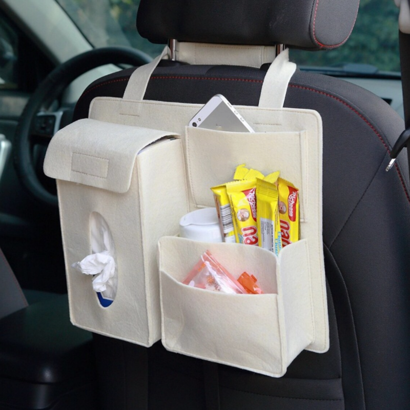 Universal Car Back Seat Storage Bag Organizer,Felt Storage Bag,Organizer Tool Bag Car Storage Bag,Car Accessories