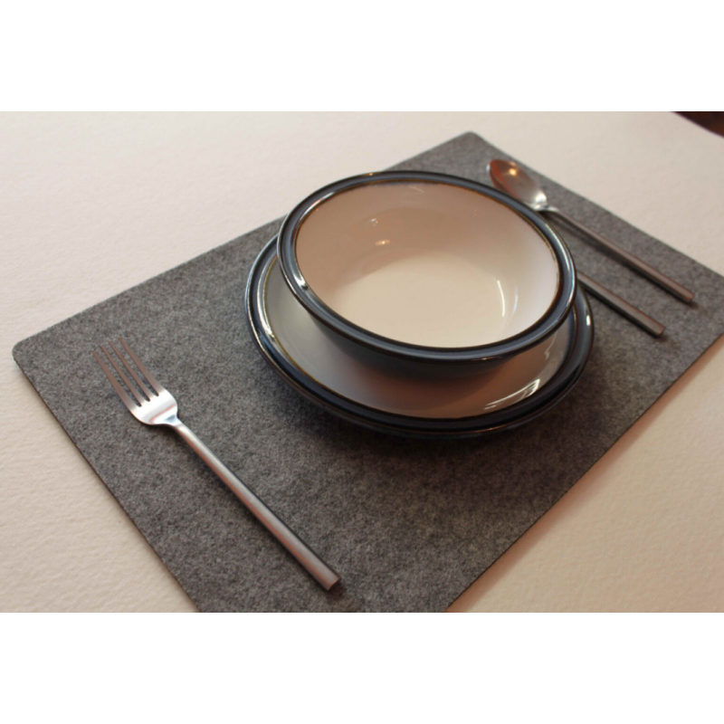 Large Felt Coasters Placemats 17 x 11 inch- Rectangle Place Mat Set of 2