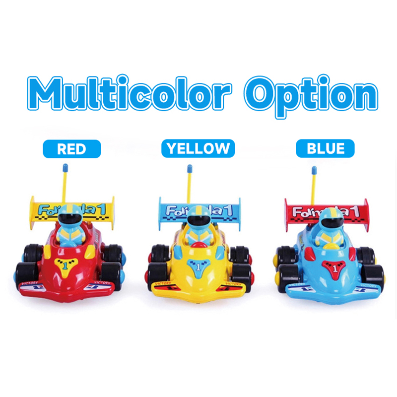 Hot Sale Kids Electric Acousto-Optic Cartoon 2CH Rc F1 Car Steering Wheel Remote Control Racing Car Toy with Light and Music