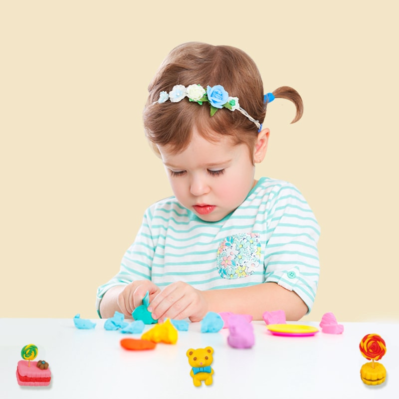 Colored Mud Candy Maker Set Parent-child Interaction Play Dough Enlighten Development DIY Modeling Clay Toy Kit for Kids