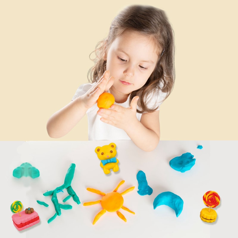 Colored Mud Candy Maker Set Parent-child Interaction Play Dough Enlighten Development DIY Modeling Clay Toy Kit for Kids