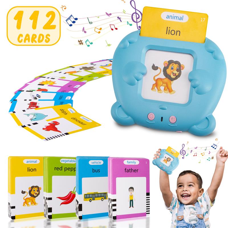 Educational Montessori Talking Flash Card 224 Sight Words English Learning Speech Therapy Machine Toy for Kids