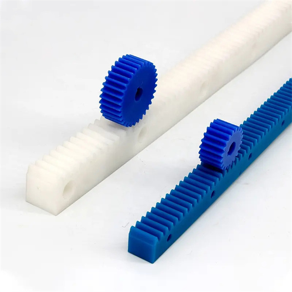 OEM customized straight nylon rack pinion gear design plastic pom cnc gear rack