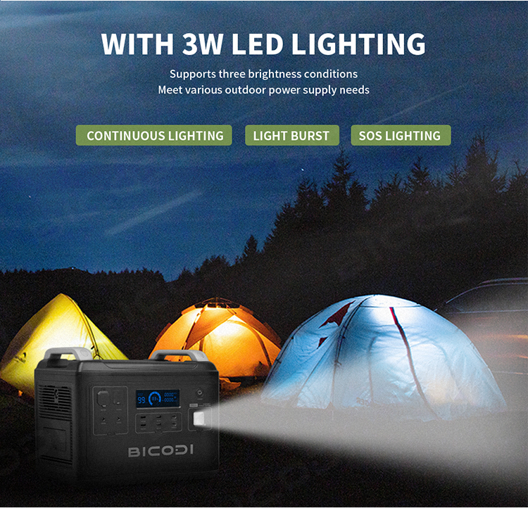 camping portable power station 2000w