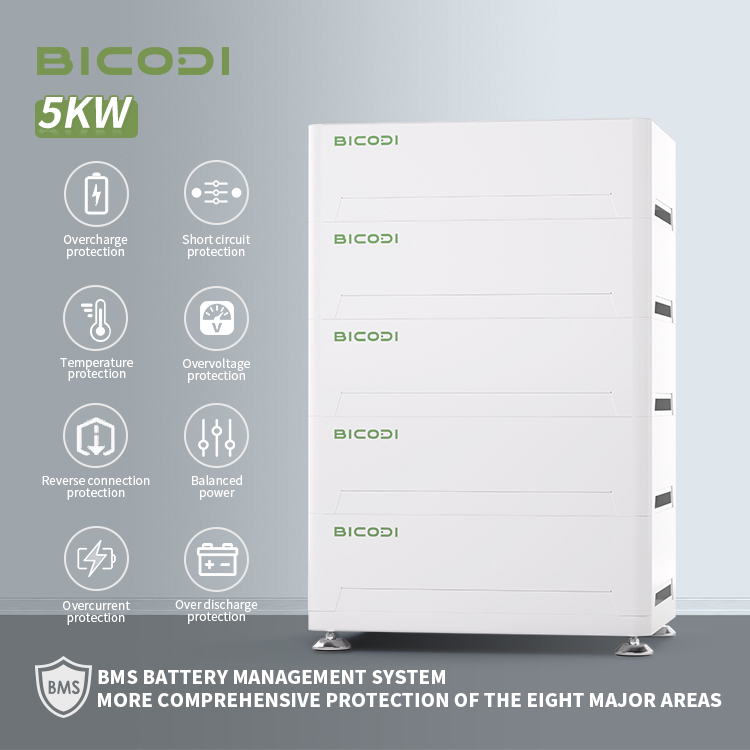 48V 5KW LiFePO4 Powerwall Energi 5kw Solar Home Energy Storage System 