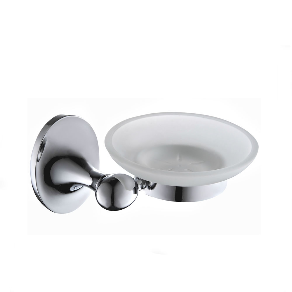 Zinc-Alloy Soap Dish Round Bathroom Wall Mounted Soap Dish Holder 2204B