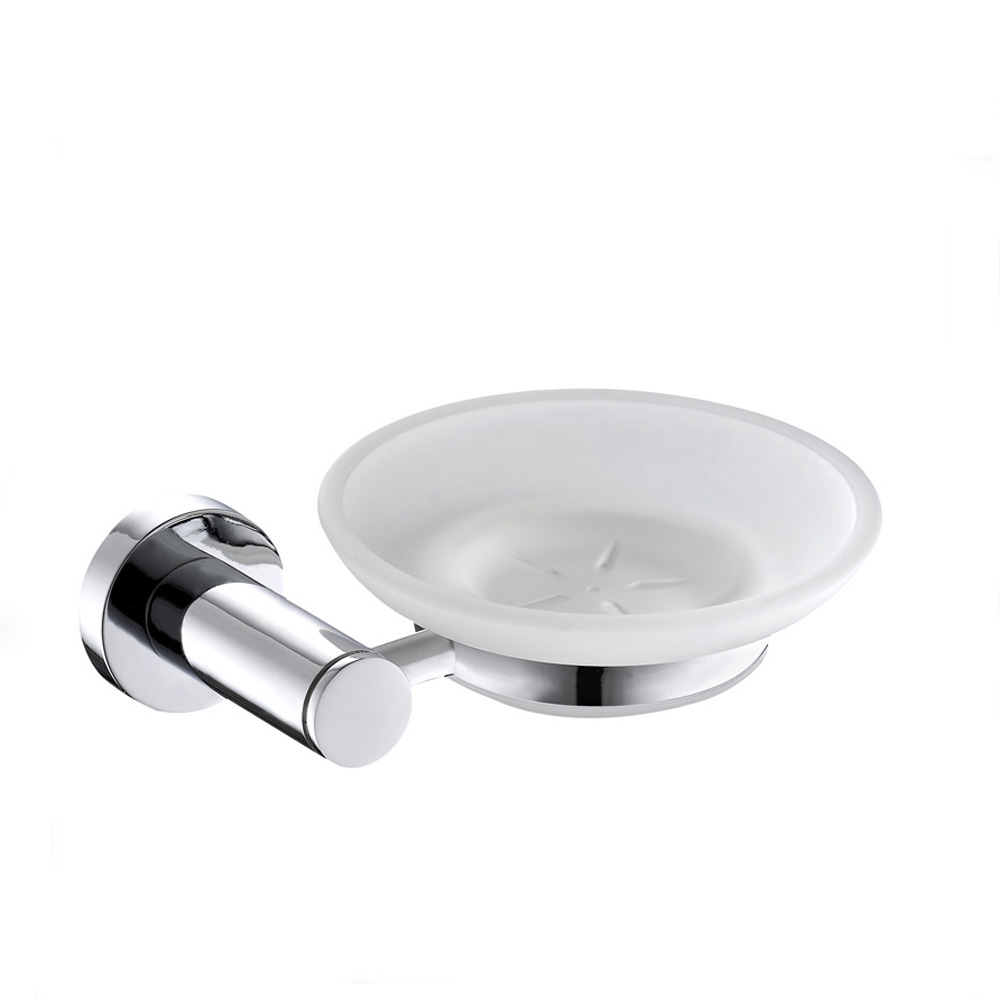 bathroom accessories single soap tray zinc wall mounted glass dish holder for bathroom1704