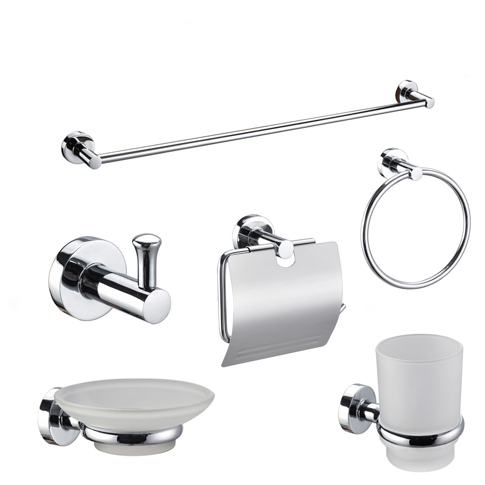 New Hotel&amp;Home Design Zinc Toilet bathroom accessories shower bathroom accessories 6 pieces set 12100