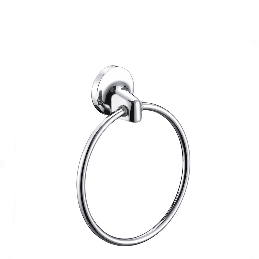 Accessories design mounted bathroom towel ring zinc alloy chrome towel rings 1907