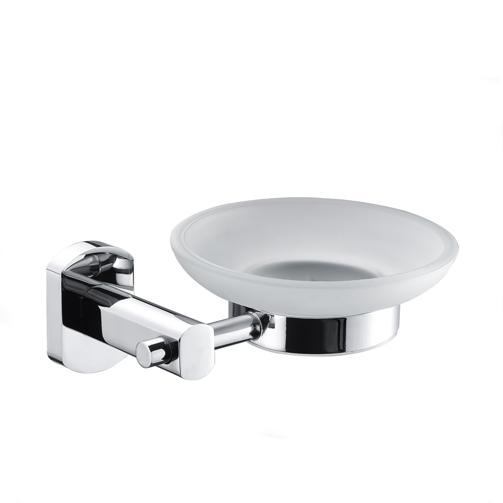 Hot Selling Zinc-Alloy Soap Dish Round Bathroom Wall Mounted Soap Dish Holder 2104