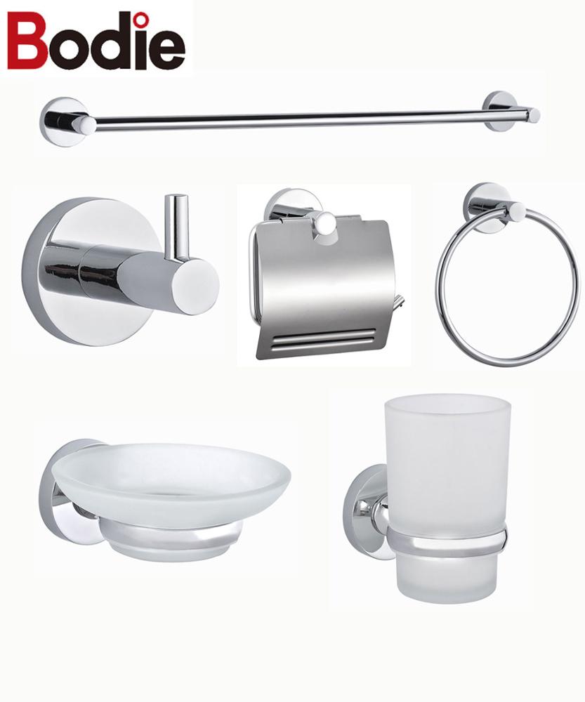 Wenzhou Manufacturer  High Quality Chrome Bathroom Accessories 6 pieces set 2300