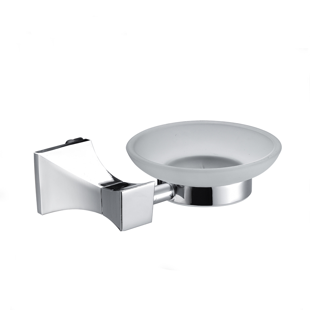 Hot Selling Zinc Chrome Soap Tray Hotel Simple Design Bathroom Soap Holder 6504