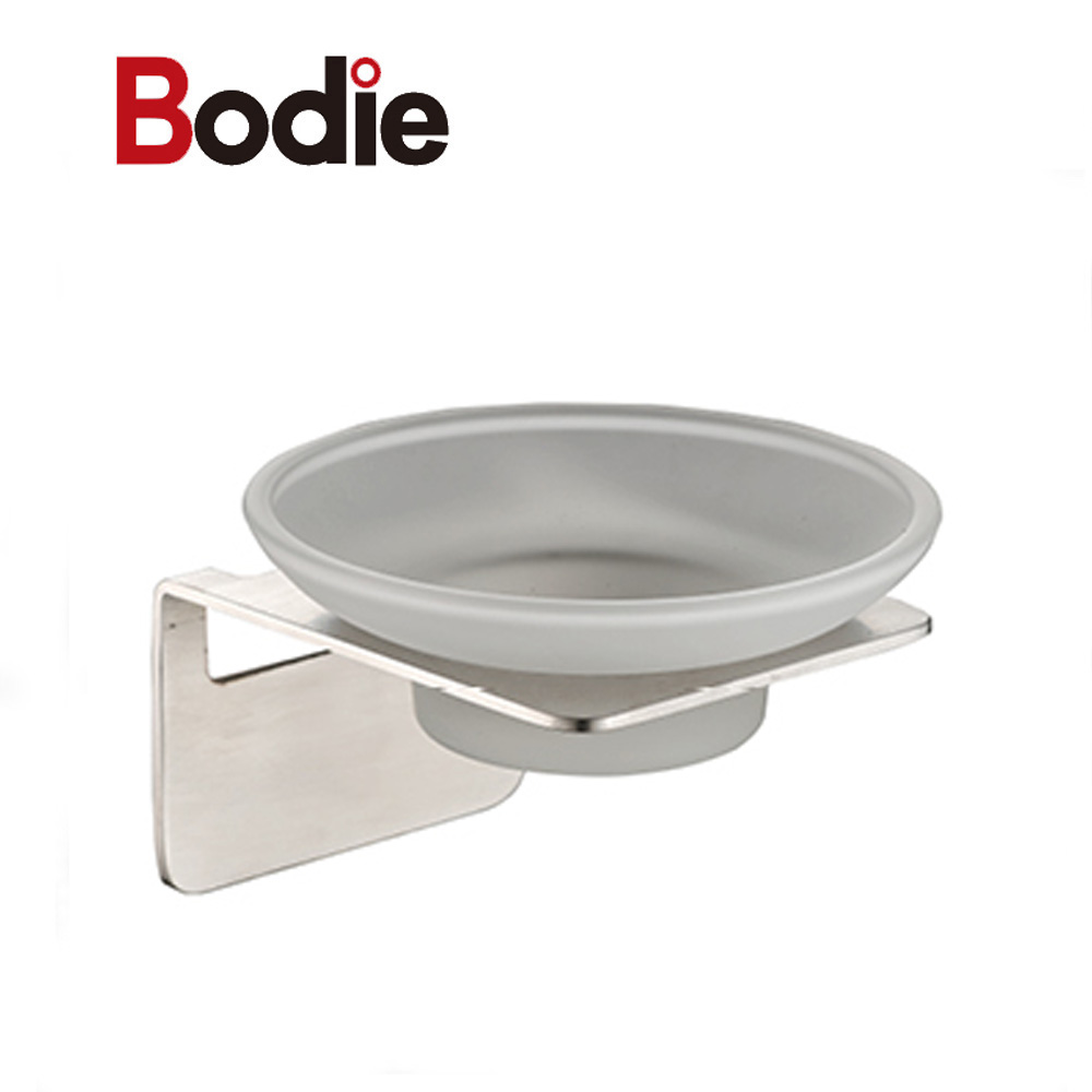 Chrome Soap Dish Round Bathroom Wall Mounted Stainless Steel 304 Soap Dish Holder With High Quality 14804
