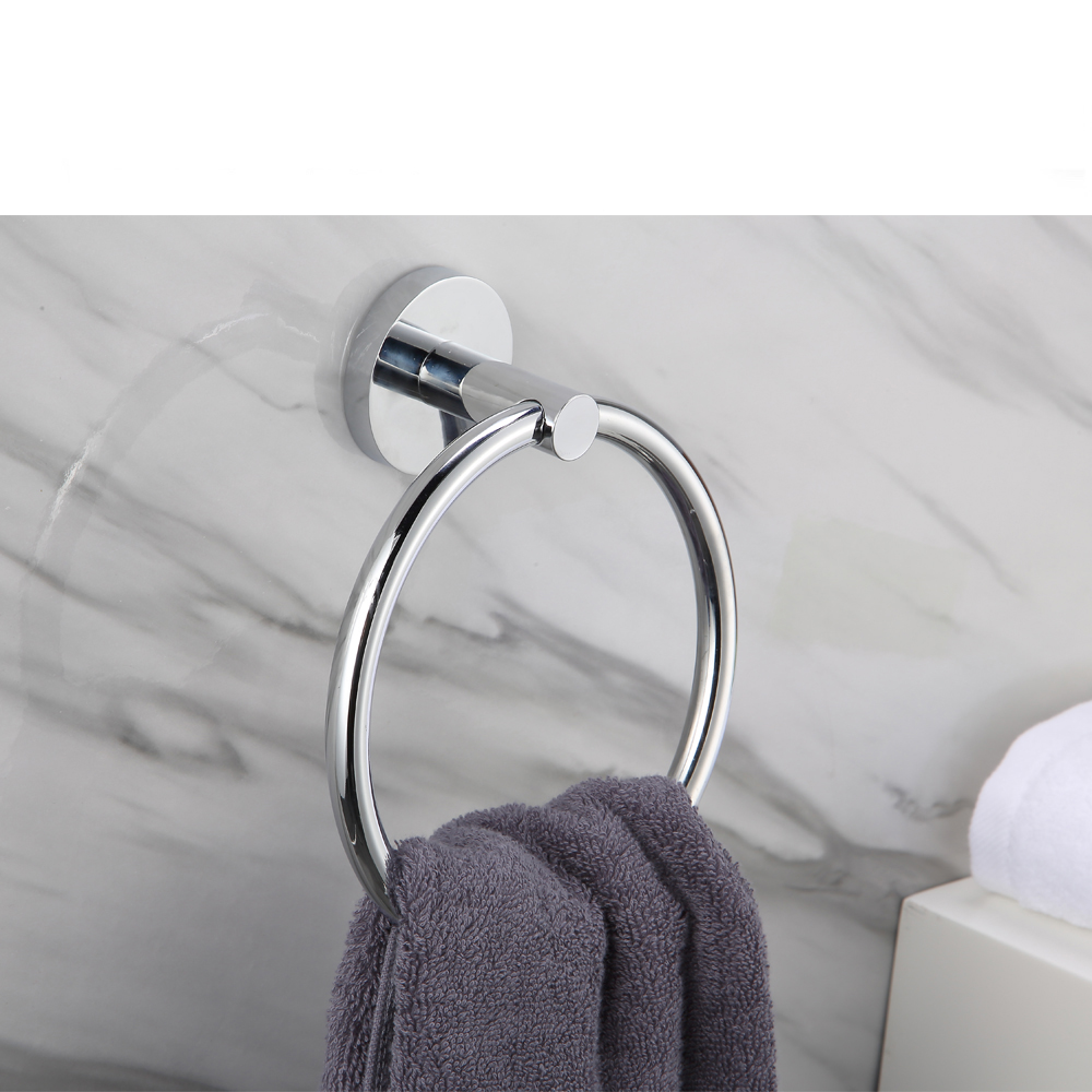 Brass Towel Ring Toilet Wall Mounted Towel Ring Holder for Bathroom 12407