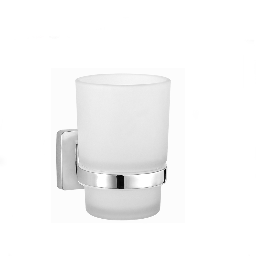 Europe Zinc Alloy Polish Bathroom Accessories Single Tumbler Holder And Cup 11701