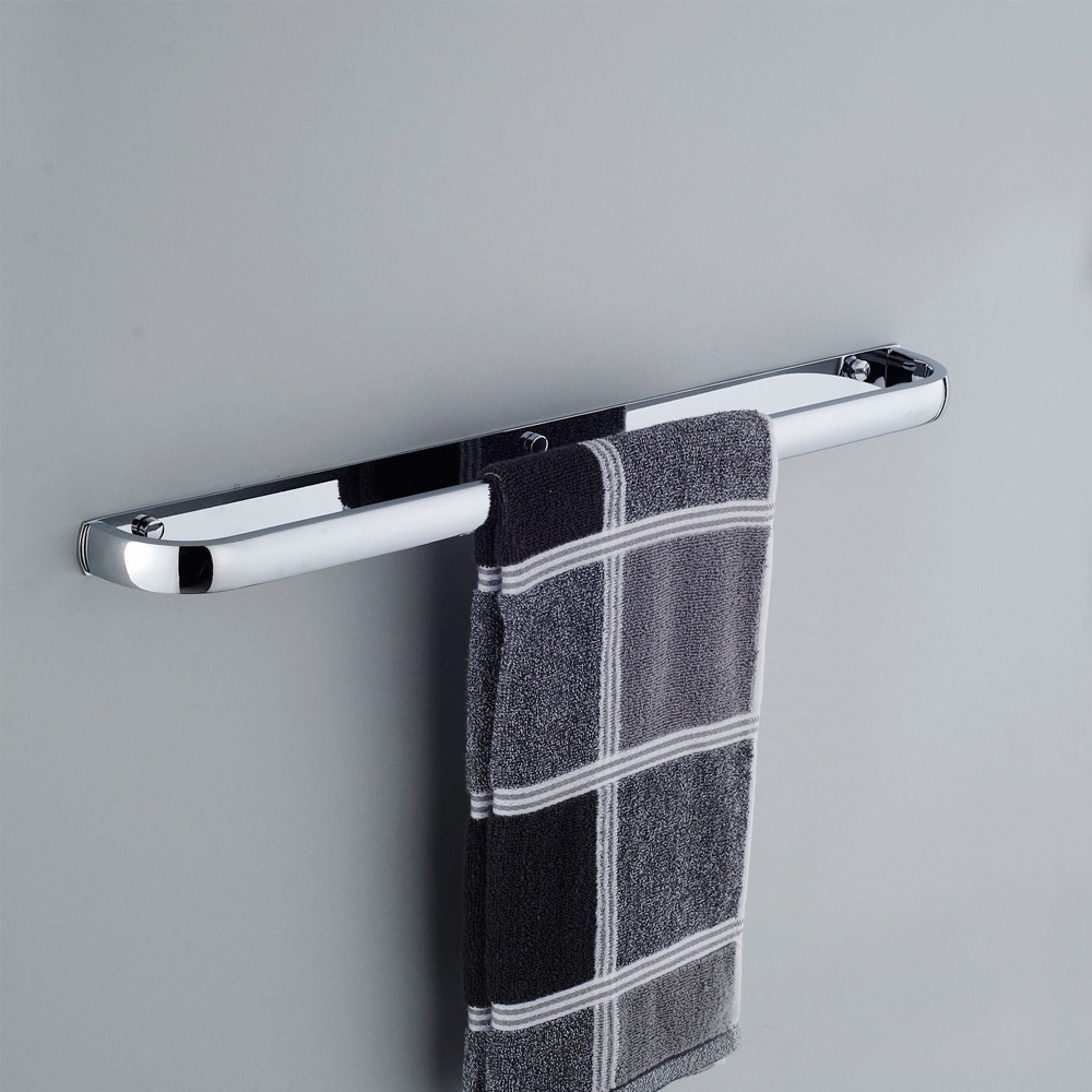 Hot sale Novel Design Brass chrome Wall Mounted Bathroom Accessories modern simple Towel Bar 11111