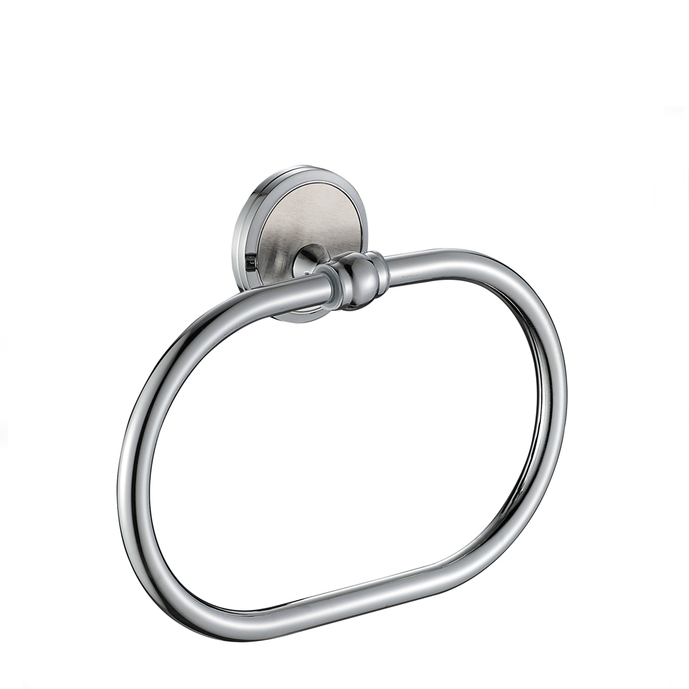 Zinc Chrome Towel Holder Toilet Wall Mounted Towel Ring Holder with high quality 12707B