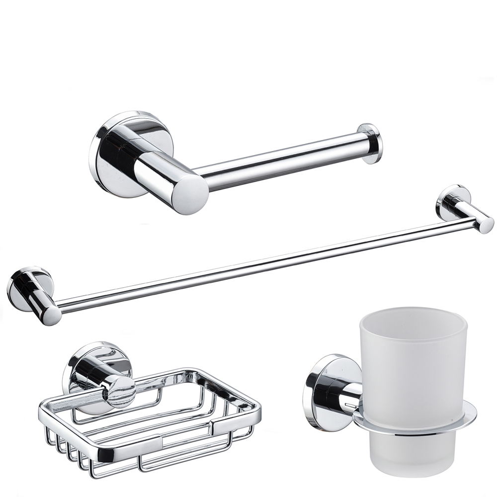 Wenzhou manufacturer Luxury wall mounted  Zinc Alloy 6 pcs bathroom accessories sets 9800