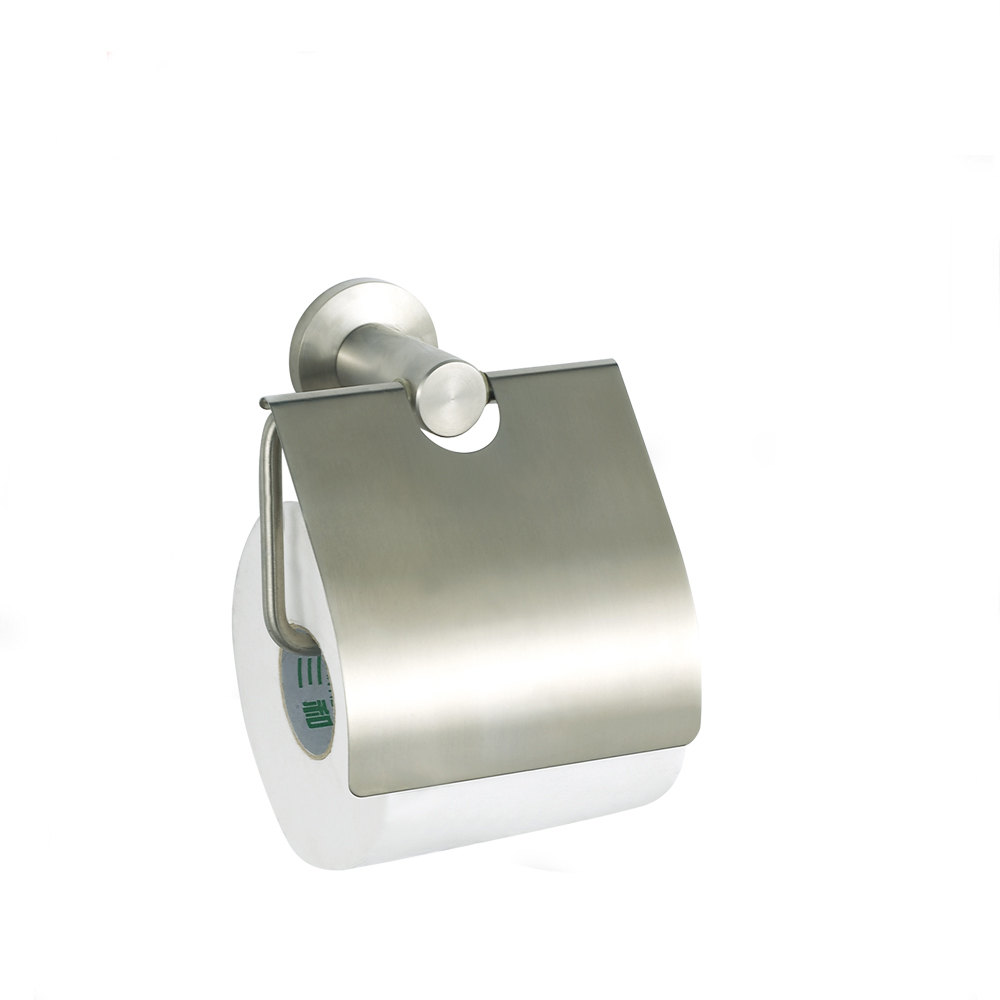 Modern design round tissue holder 304 stainless steel  brushed paper holder  for bathroom 7206