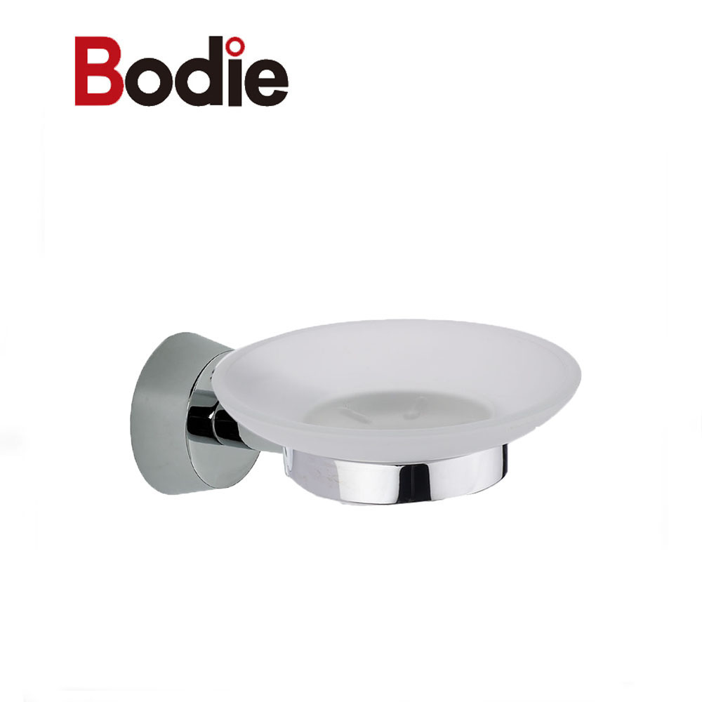 High End Wholesale Modern Design Zinc Bathroom accessories set Brush Nickel Soap Dish Holder 1604