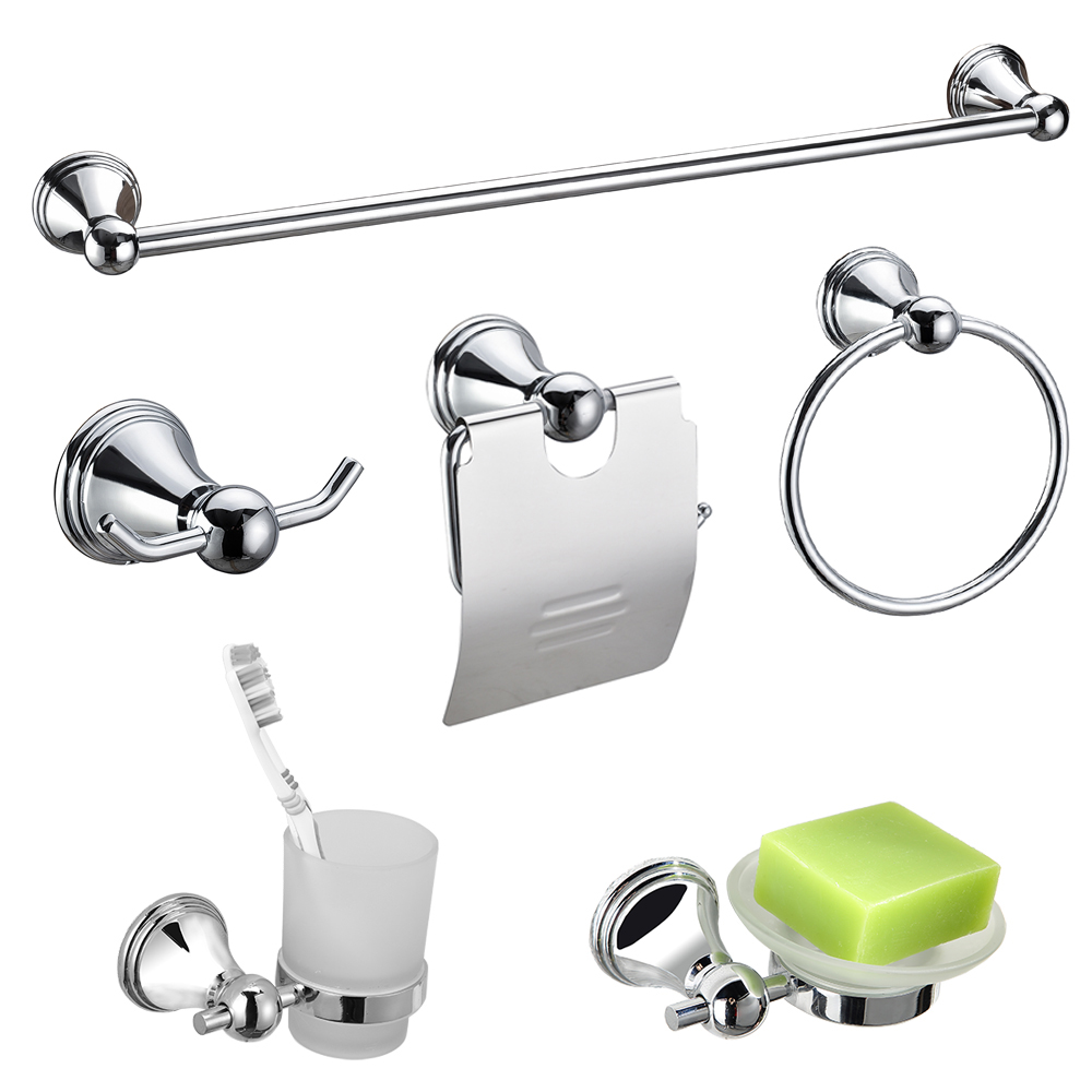 Hotel bathroom luxury accessories stainless steel bath set bathroom accessories 13700