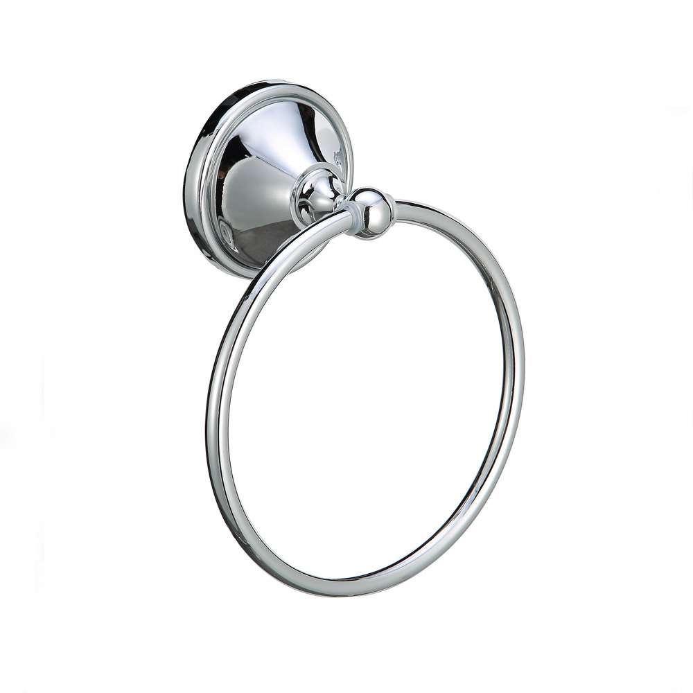 Zinc Towel Ring Toilet Wall Mounted Towel Ring Holder for Bathroom 13807