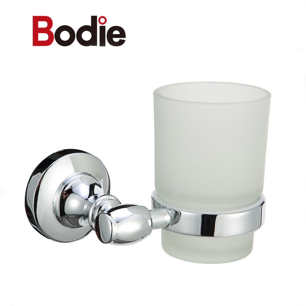 New Design Toothbrush Cup Holder  Chrome Tumbler Holder For Bathroom 17201